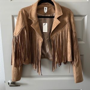 Flawless cropped fringe jacket